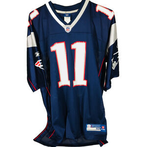 2XL NFL Mens New England Patriots Jersey Reebok On Field #11 Parent 2011 Blue